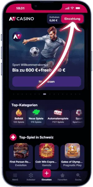 NV Casino online Kasse aufrufen