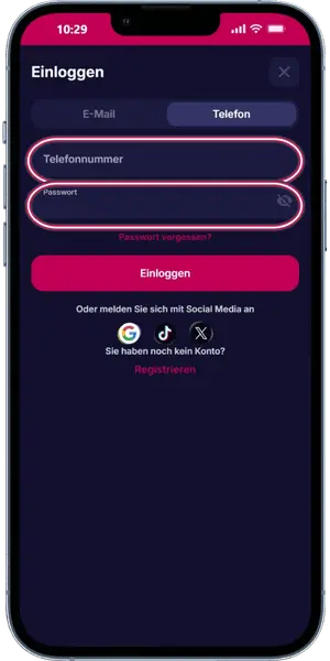 NVCasino onlin Telefonnummer verwenden